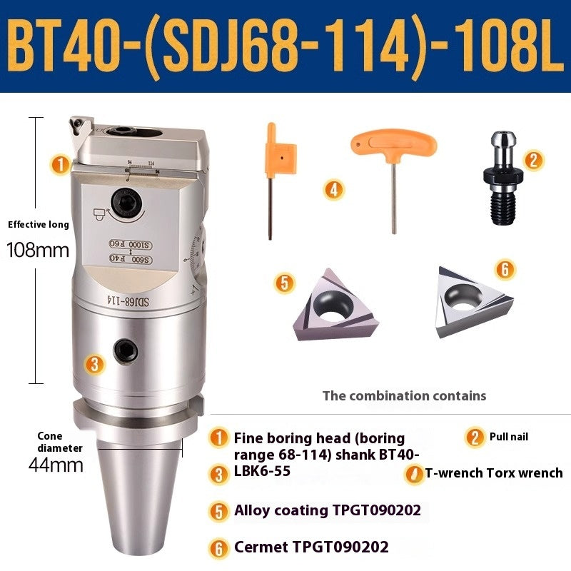 1071-SDJ Fine Boring Tools Fine Boring Heads Adjustable BT40 Fine Boring Tools Set Machining Center Small Bore Fine Boring Tools Shandong Denso Pricision Tools Co.,Ltd.